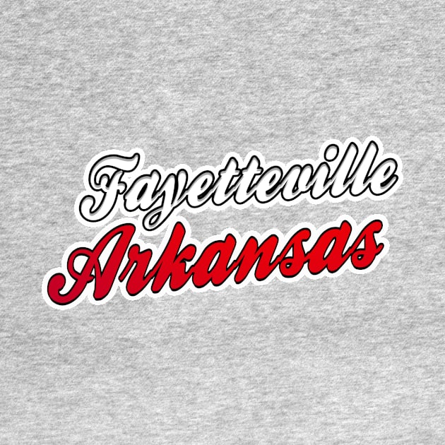 Fayetteville Arkansas Text Design by Arkansas Shop